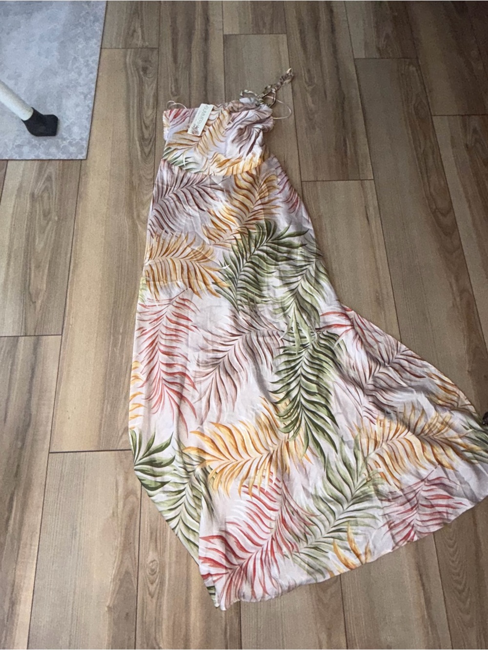 NWT SUMMERHAUS DESERT PALM ONE SHOULDER MAXI Large - Picture 5 of 11